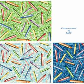 Crayons – tossed